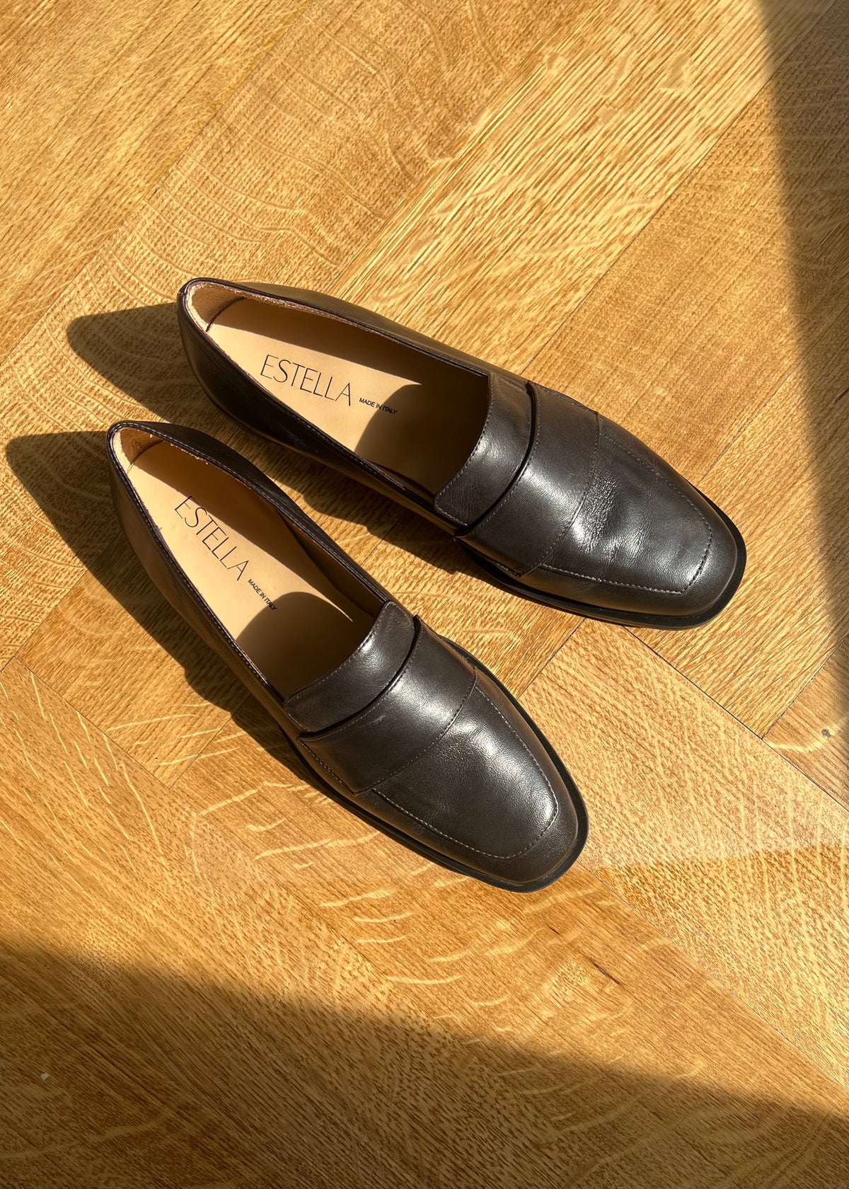 Angela Loafer in Espresso Brown Leather