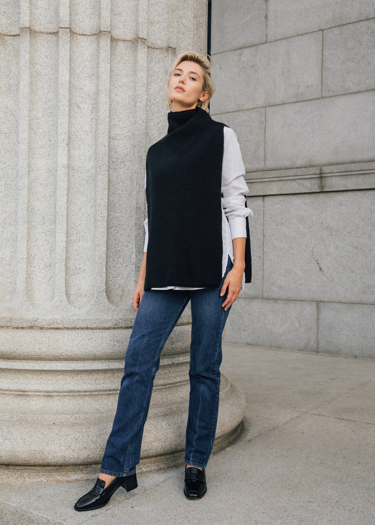 Gia Dickey Sweater in Black Cashmere