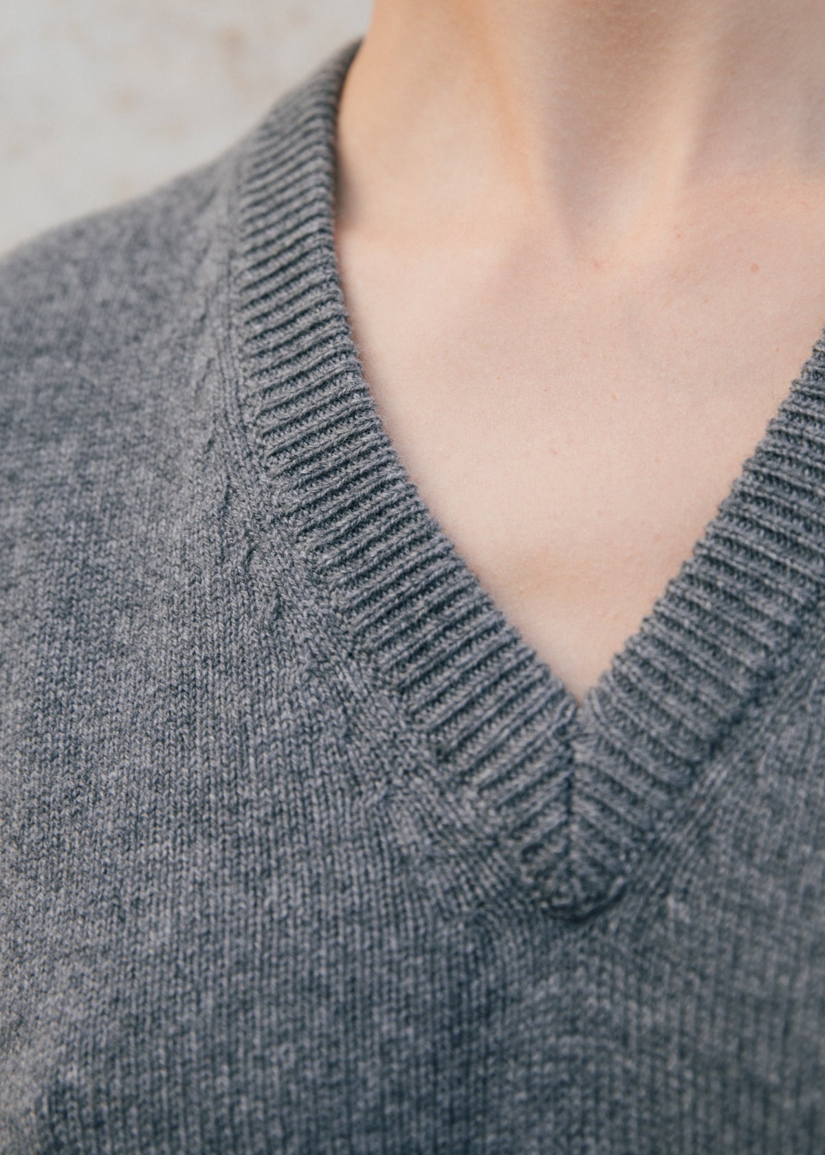 Felicity Sweater Vest in Iron Gray Cashmere