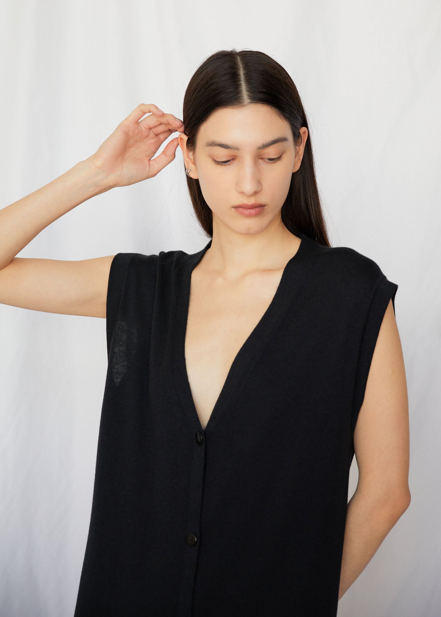 Susan Knit Vest Dress in Black M/L Susan Knit Vest Dress in Black M/L