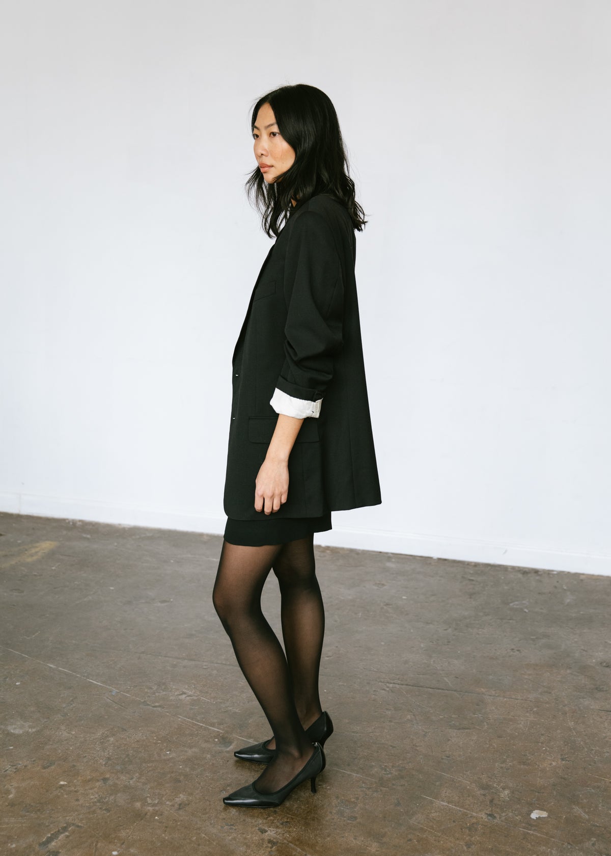 Vintage 1990s Valentino Menswear Oversized Blazer in Black