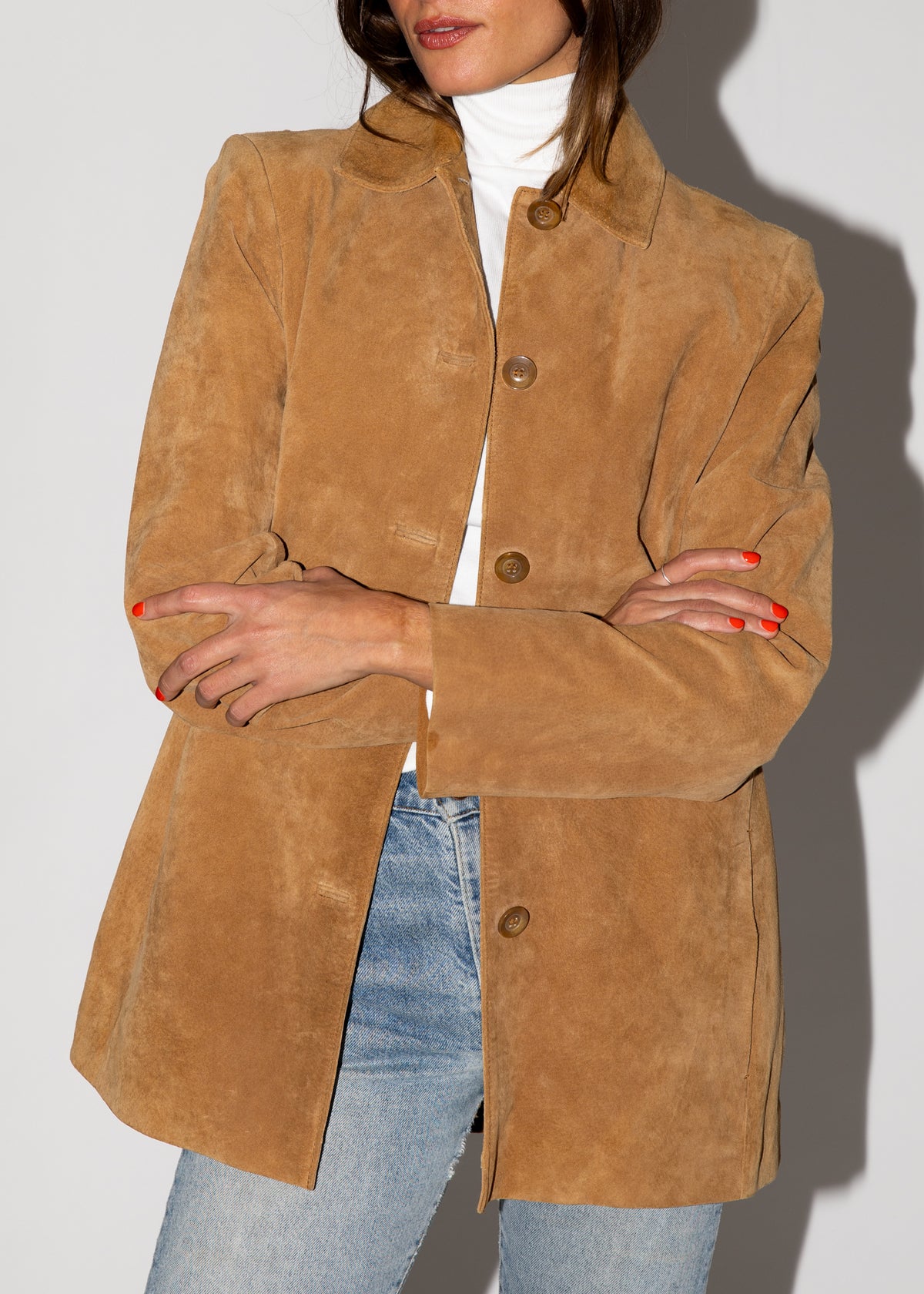 Vintage Camel Suede Jacket