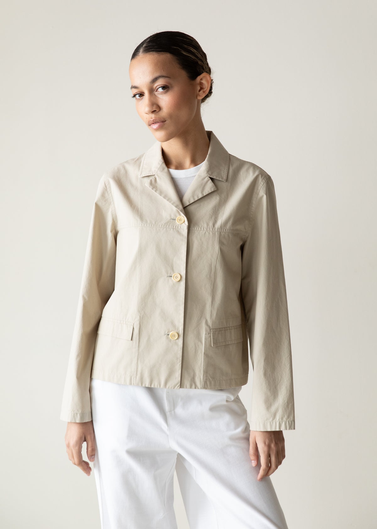 Vintage Katharine Hamnett London Minimalist Utility Jacket in Tan
