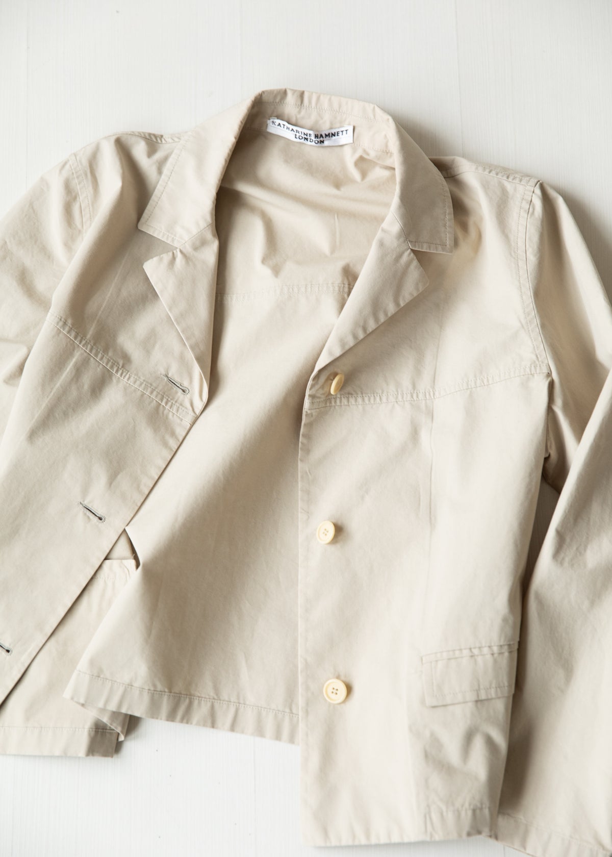 Vintage Katharine Hamnett London Minimalist Utility Jacket in Tan