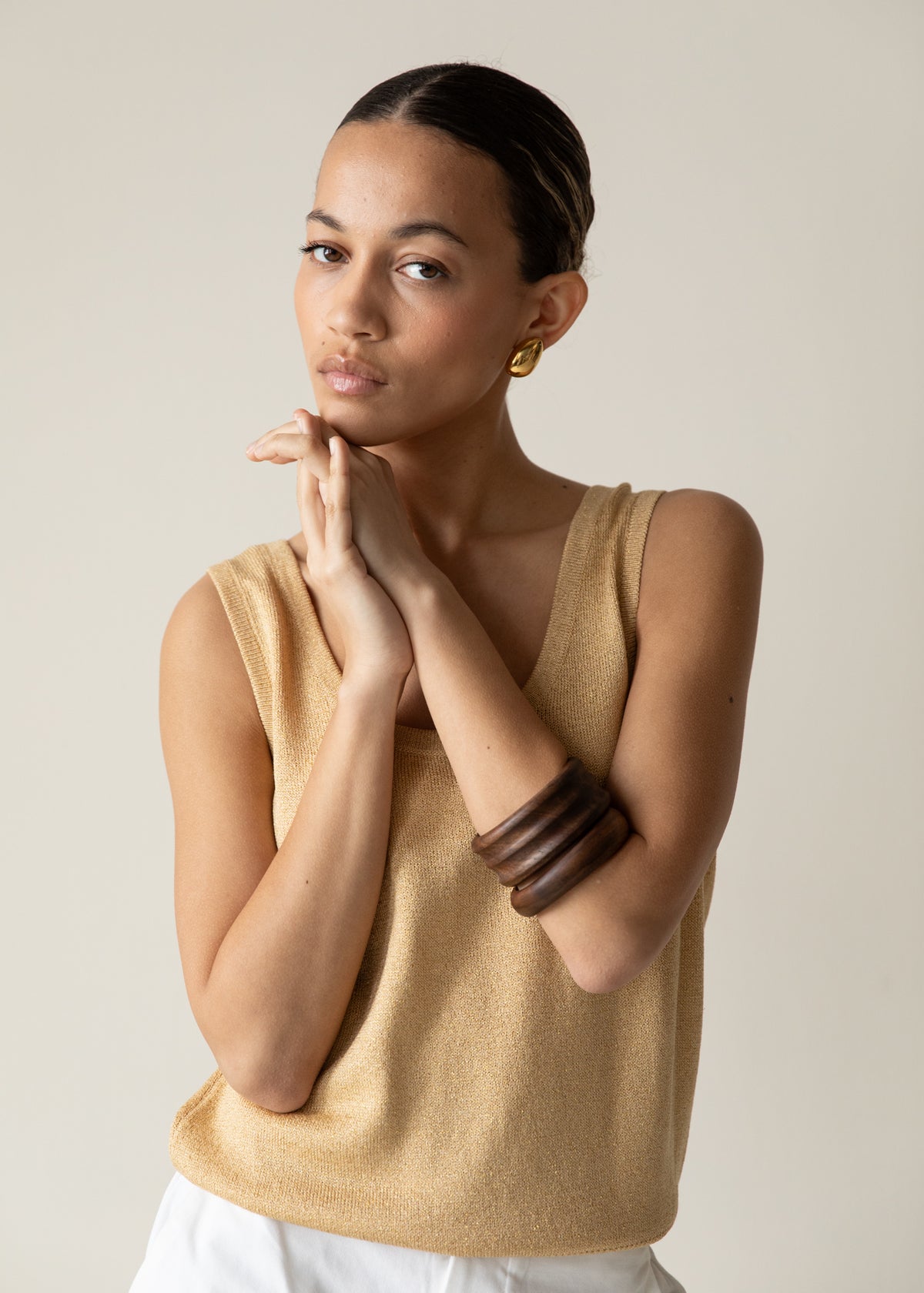 Hand-Carved Walnut Burl Wood Bangles