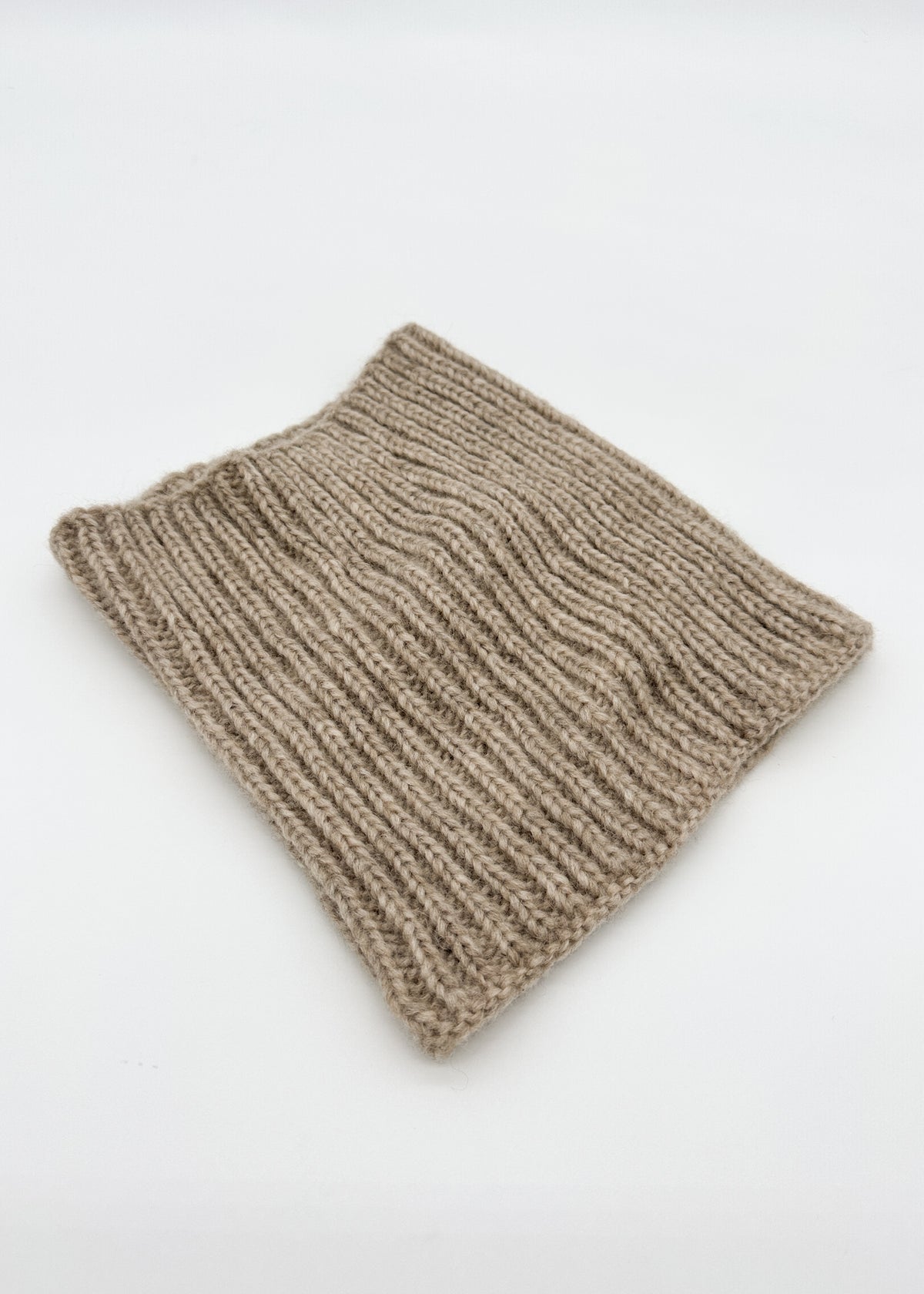 Alicia Alpaca Snood Scarf in Sand