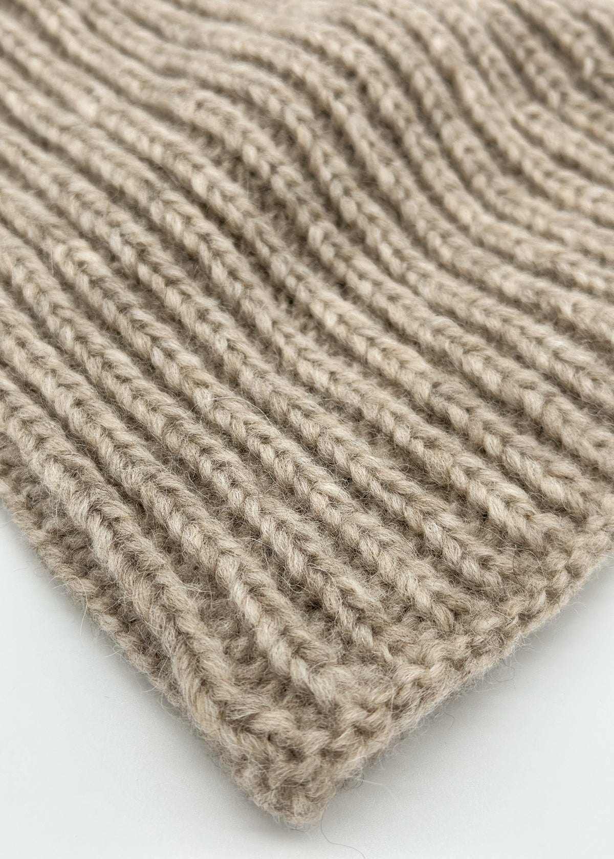 Alicia Alpaca Snood Scarf in Sand