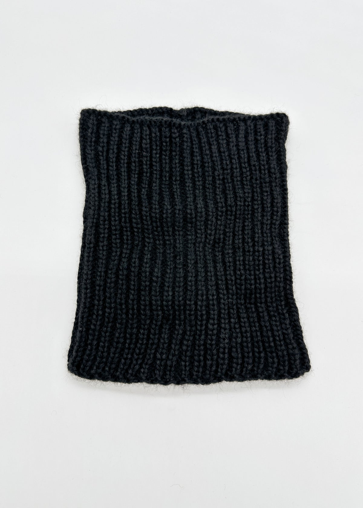 Alicia Alpaca Snood Scarf in Black