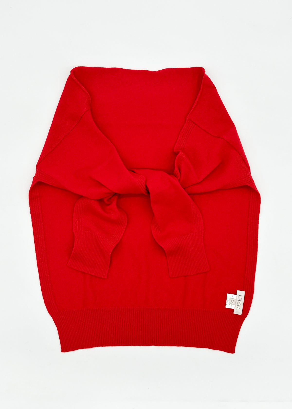 Valetta Sweater Scarf in Scarlett Red Cashmere