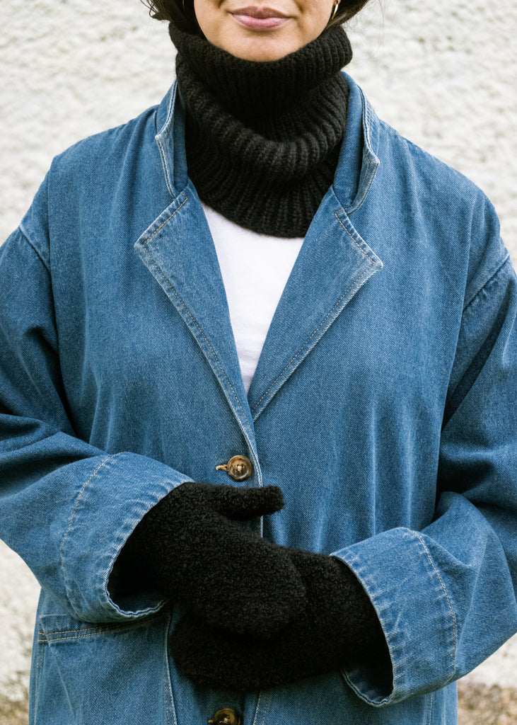 小物 LAD MUSICIAN ALPACA SHAGGY KNIT SNOOD Antelope Valley Snood