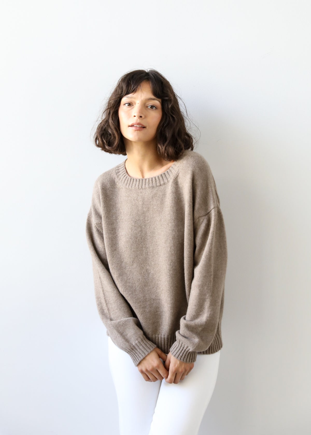 Fiorella Sweater in Brown Sugar Cashmere