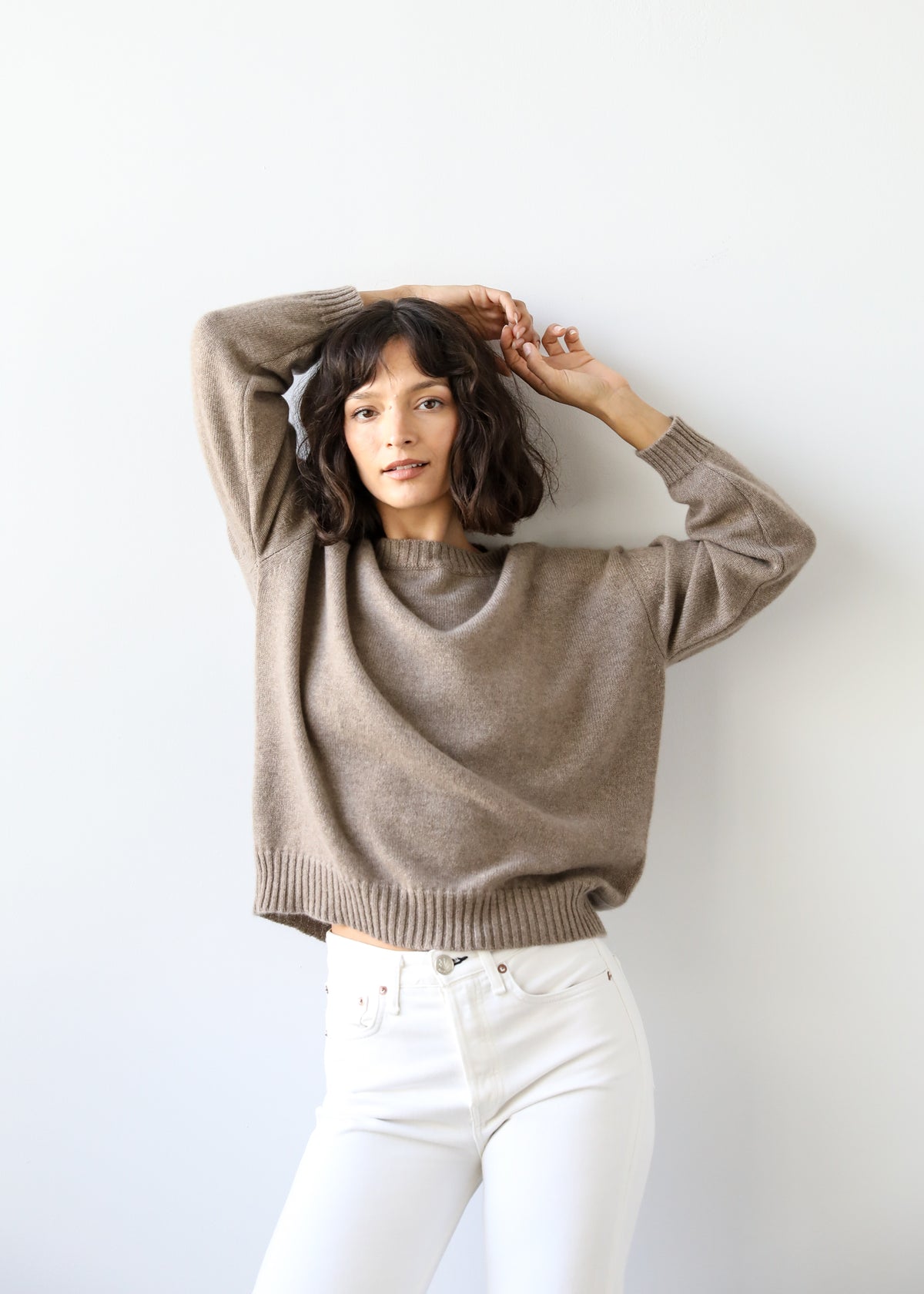 Fiorella Sweater in Brown Sugar Cashmere