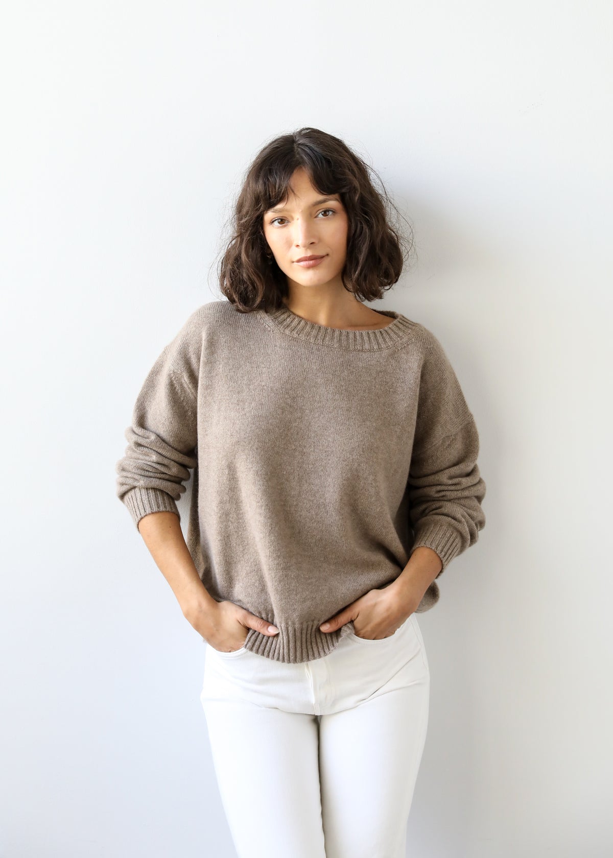 Fiorella Sweater in Brown Sugar Cashmere